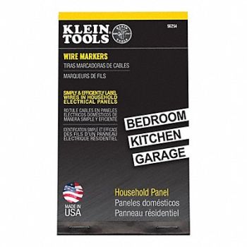 KLEIN TOOLS Wire Marker Book-Electrical Panel, 806Z64