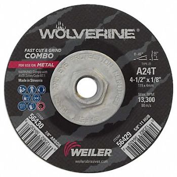 WOLVERINE CW-4-1/2 X 1/8 X 5/8-11 AO (T27), 43YP86