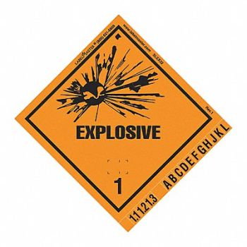 LABELMASTER Explosive 1 International PK500, 567X60