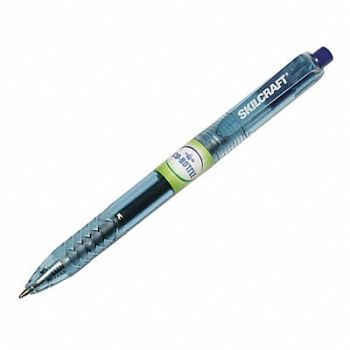 ABILITY ONE Gel Pens Plastic Barrel Blue Ink PK12, 56CL18