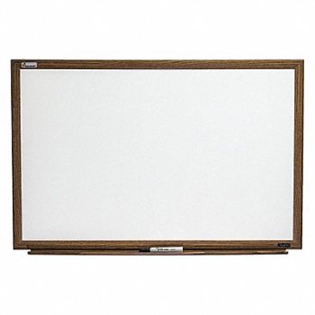 ABILITY ONE Dry Erase Board Oak Frame 3/4 D, 56CL20