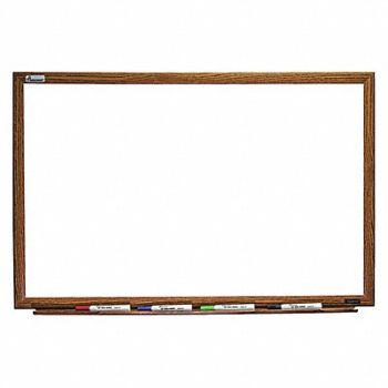 ABILITY ONE Dry Erase Board Oak Frame 3/4 D, 56CL23