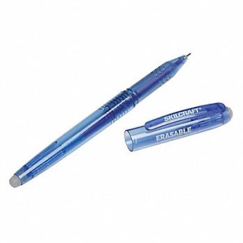 ABILITY ONE Gel Pens Plastic Barrel Blue Ink PK12, 56CL29