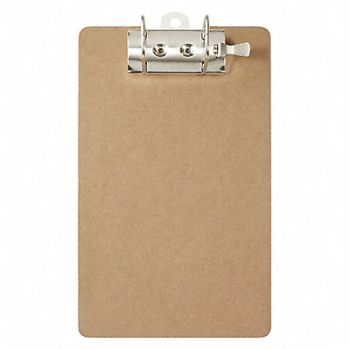 SAUNDERS Ring Binder Clipboard Letter File Sz Brn, 56EC04