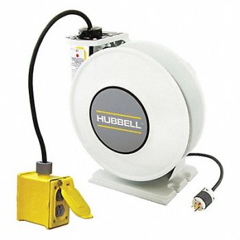 HUBBELL WIRING DEVICE-KELLEMS Cord Storage Reel 45 ft of 12/3 Cord, 56ED37