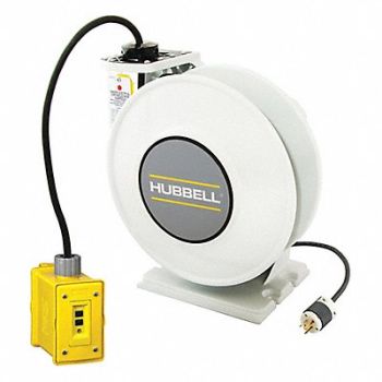 HUBBELL WIRING DEVICE-KELLEMS Cord Storage Reel 45 ft of 12/3 Cord, 56ED39