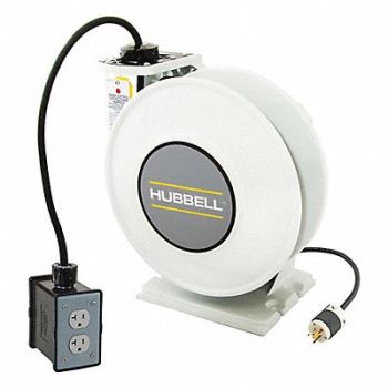 HUBBELL WIRING DEVICE-KELLEMS Cord Storage Reel 45 ft of 12/3 Cord, 56ED38