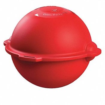 TEMPO COMMUNICATIONS Marker Ball Polyethylene Red, 56FN60
