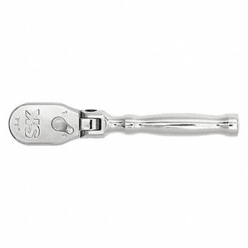 SK PROFESSIONAL TOOLS Hand Ratchet 5 in Chrome 1/4 in, 56FP93