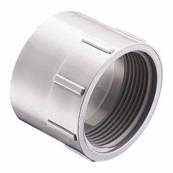 GRAINGER APPROVED Female Adapter Schedule DWV 4 in White, 56GX17