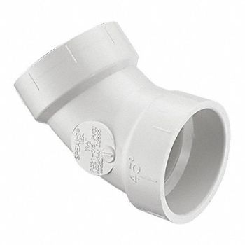 GRAINGER APPROVED 45 Elbow Schedule DWV 6 in Socket, 56GX22