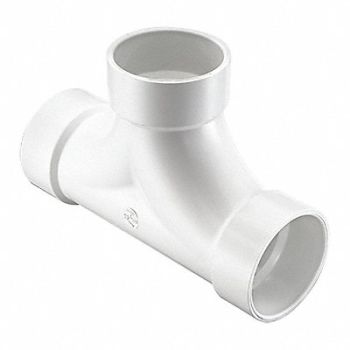 GRAINGER APPROVED Two-Way Cleanout Tee Schedule DWV 4 in, 56GX33