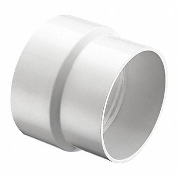 GRAINGER APPROVED Adapter Schedule DWV 4 Socket White, 56GX35