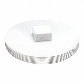 GRAINGER APPROVED Cleanout Plug Schedule DWV 3 in White, 56GX50