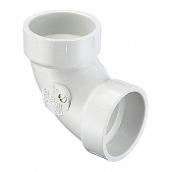 GRAINGER APPROVED 90 Sanitary Elbow Schedule DWV 6 in, 56GX43