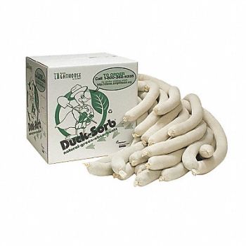 ABILITY ONE Absorbent Sock White 48 L 3 dia., 56HC04