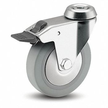 MEDCASTER Bolt-Hole Caster Swivel 2 Wheel Dia, 56HC18