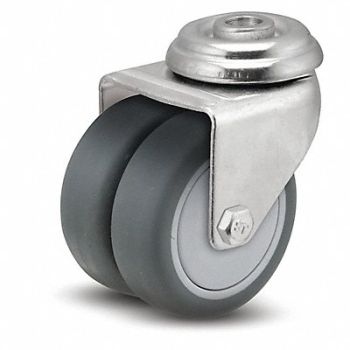 MEDCASTER Bolt-Hole Caster Swivel 3 Wheel Dia, 56HC21