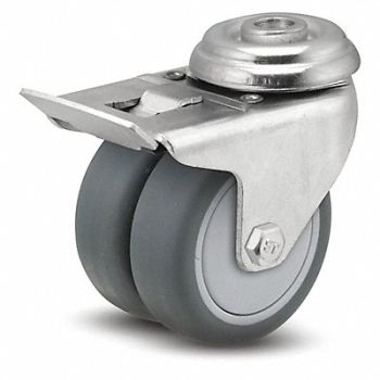 MEDCASTER Bolt-Hole Caster Swivel 3 Wheel Dia, 56HC22