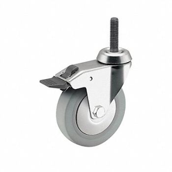MEDCASTER Plate Caster Swivel 2 Wheel Dia, 56HC36