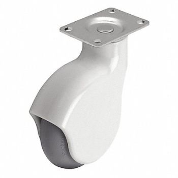MEDCASTER Plate Caster Swivel 4 Wheel Dia, 56HC64