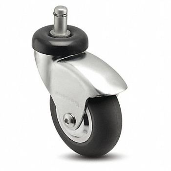 MEDCASTER Stem Caster Swivel 3 Wheel Dia, 56HD04