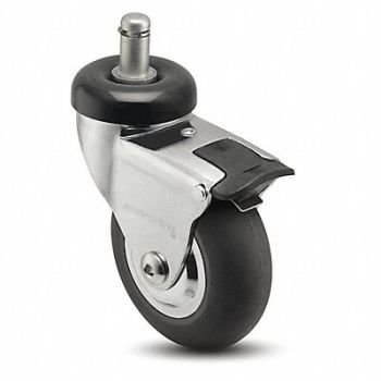 MEDCASTER Stem Caster Swivel 3 Wheel Dia, 56HD06