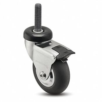 MEDCASTER Stem Caster Swivel 3 Wheel Dia, 56HD08