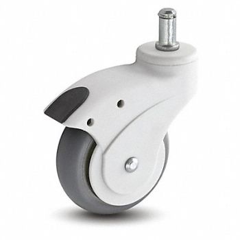 MEDCASTER Stem Caster Swivel 3 Wheel Dia, 56HD10