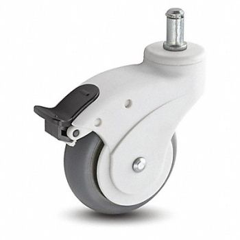 MEDCASTER Stem Caster Swivel 3 Wheel Dia, 56HD12