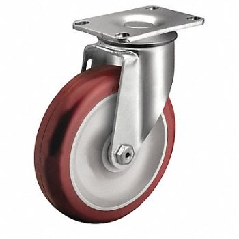 COLSON Plate Caster Swivel 3-1/2 Wheel Dia, 56HD68