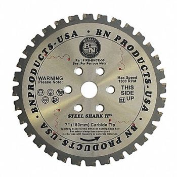 BN PRODUCTS USA Circular Saw Blade 7 Dia 32 Teeth, 56HE79