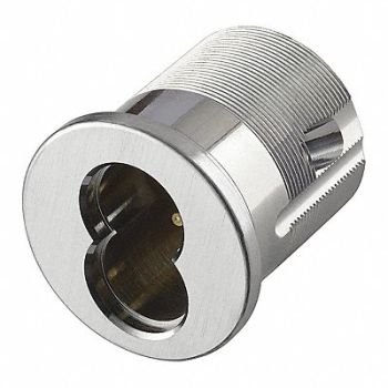 YALE Mortise Cylinder Satin Chrome Finish, 56HH89