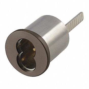 YALE Rim Cylinder Dark Bronze Finish Grade 1, 56HK39