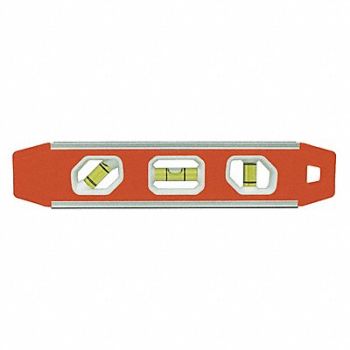 JOHNSON LEVEL Torpedo Level 9 L 3 Vials, 56HN58