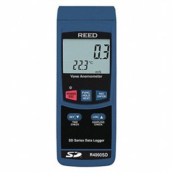 REED INSTRUMENTS Anemometer 79 to 6890 fpm Velocity, 56HN66