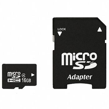 REED INSTRUMENTS Memory Card with Adapter 16 GB 4 MB, 56HN87