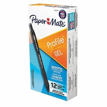 PAPERMATE Gel Pens Textured Plastic PK12, 56HT85