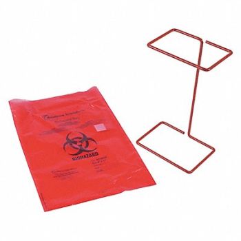 HEATHROW SCIENTIFIC Biohazard Bag Holder, 56HV68