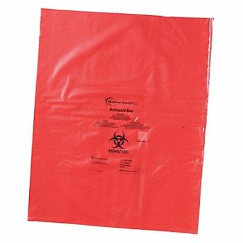 HEATHROW SCIENTIFIC Biohazard Bags 5 gal Red PK200, 56HV72
