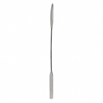 HEATHROW SCIENTIFIC Spatula 7.7 L 2 W Silver SS, 56HV78