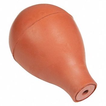 HEATHROW SCIENTIFIC Bulb Rubber 60mL Cap. 80mm H 2.13 dia., 56HV87
