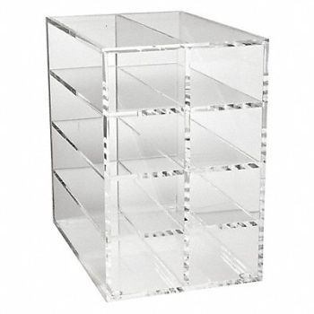 HEATHROW SCIENTIFIC Storage Rack 8 Compartments 9-13/64 H, 56HV95