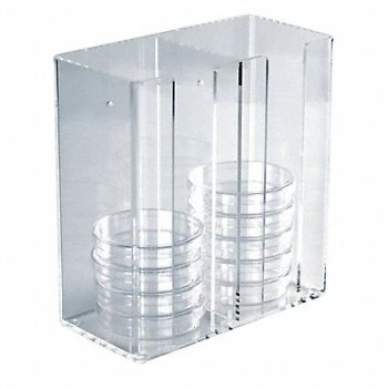 HEATHROW SCIENTIFIC Bin 2 Slots 2 Compartments 4-13/64 H, 56HW03