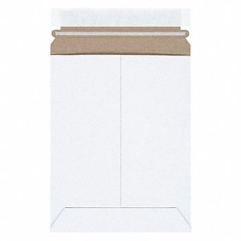 STAYFLATS Mailer Envelopes Chipboard White PK100, 56JJ66