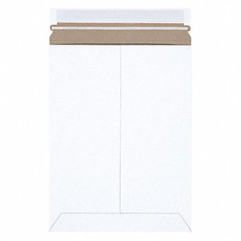 STAYFLATS Mailer Envelopes Chipboard White PK100, 56JJ67