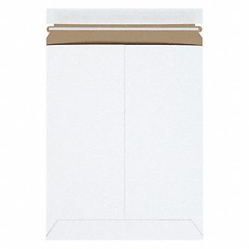STAYFLATS Mailer Envelopes Chipboard White PK100, 56JJ68