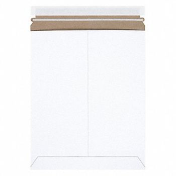 STAYFLATS Mailer Envelopes Chipboard White PK100, 56JJ69