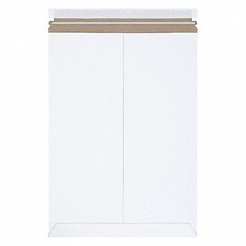STAYFLATS Mailer Envelopes Chipboard White PK100, 56JJ71