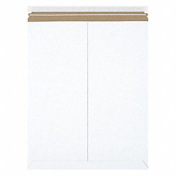 STAYFLATS Mailer Envelopes Chipboard White PK100, 56JJ72